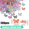 200Pcs Transparent Baking Paint Glass Beads GLAA-PA0001-13-2