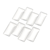 Kissitty Transparent Rectangle Glass Cabochons GGLA-KS0001-02-2