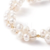 Vintage Natural Pearl Beads Bracelet BJEW-TA00035-4