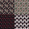 24Pcs 12 Styles Gothic Scrapbook Paper Pads PW-WG77A30-01-2