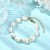 Natural Cultured Freshwater Pearl Beaded Bracelets for Women BJEW-JB13602-1