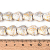Spray Painted Synthetic Turquoise Beads Strands G-N352-28A-01-4