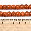Handmade Fancy Antique Glazed Porcelain Ceramic Round Beads Strands PORC-L019-8mm-03-4
