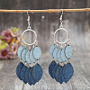 Imitation Leather & Zinc Alloy Dangle Earrings WG32886-01-1