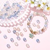 80Pcs 4 Colors Transparent Resin Beads RESI-YW0006-39-4