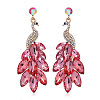 Exquisite Peacock Alloy Dangle Stud Earrings PN0613-3-1