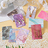  100Pcs 10 Styles Hot Stamping Cardboard Paper Jewelry Display Cards CDIS-TA0001-17-12