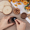 Round Wood Ring Storage Boxes AJEW-CL0005-46B-3