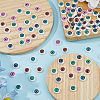 DICOSMETIC 100Pcs 5 Colors Plastic Craft Hollow Eyeballs DIY-DC0002-53-4