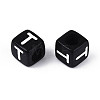 Initial Acrylic Horizontal Hole Beads X-OACR-ZX006-35T-2