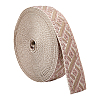 Vintage Jacquard Polyester Ribbon OCOR-WH0109-334A-1