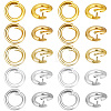 50Pcs 5 Colors Brass Open Jump Rings KK-BBC0027-91-1