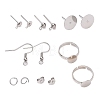 DIY Flower Earring Finger Ring Making Kit DIY-SZ0008-69-3