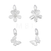 4Pcs 2 Styles 925 Sterling Silver Charms with Jump Rings & 925 Stamp STER-PH0003-44-1