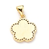 Brass Micro Pave Cubic Zirconia Pendants ZIRC-H120-02E-G-4