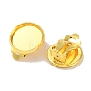 Rack Plating Brass Clip-on Earring Finding KK-F090-10G-2