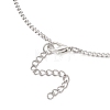 316 Stainless Steel Heart Oval Flat Round Locket Pendant 304 Stainless Steel Twisted Chain Necklaces NJEW-JN05839-7