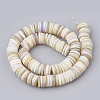 Disc Natural Sea Shell Beads Strands SSHEL-F290-32-3