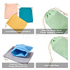 40Pcs 8 Colors Polycotton Canvas Packing Pouches ABAG-MB0001-07-4