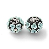 Handmade Resin Indonesia Round Beads IPDL-P005-24AS-03-1