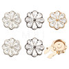 6Pcs 3 Colors Zinc Alloy Cufflinks BUTT-GL0001-04-1