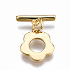 Brass Toggle Clasps KK-T063-95G-NF-1