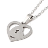 306 Stainless Steel Pendant Necklace for Women NJEW-Q772-01P-10-2