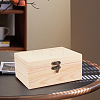 Wood Keepsake Box Gift Cases with Metal Clasps and Hinged Lid CON-CL0001-11-7