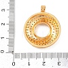 Brass Micro Pave Cubic Zirconia Pendants KK-K418-02G-3