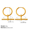 304 Stainless Steel Hoop Dangle Earrings WGF2ED8-01-1