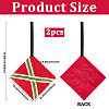 2Pcs Oxford Fabric Reflective Safety Flag for Kayaks AJEW-GF0014-19A-2