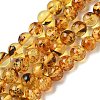 Natural Amber Beads Strands G-K387-D02-01-2