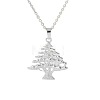 304 Stainless Steel Pendant Necklaces for Women WGAB0B0-02-1