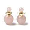 Natural Rose Quartz Perfume Bottle Pendants GG-CBA7610-02G-03-1