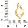 304 Stainless Steel Textured Links Connector Charms STAS-K302-02B-G-3