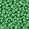 Frosted Opaque 6/0 Glass Seed Beads SEED-R029-4mm-A10-1