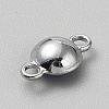 Faceted Glass Flat Round Connector Charms FIND-WH20042-56H-2