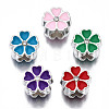 Alloy Enamel European Beads MPDL-T005-005-RS-1