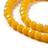 Faceted Glass Beads Strands EGLA-J042-35B-07-3