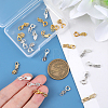 24Pcs 6 Styles Brass Spring Ring Clasps FIND-PH0009-98-3