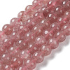 Natural Strawberry Quartz Beads Strands X-G-R435-03-A01-1