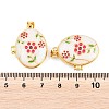 Brass Locket Pendants KK-D232-04G-01-3