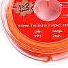 2-Ply Round Waxed Cotton Thread Cords YC-T004-01A-28-2