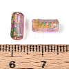 Picasso Transparent Glass Bugle Beads SEED-N010-02E-3