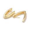 V-shapeRing Brass Hoop Earrings for Women EJEW-U008-11G-2