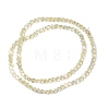 Electroplate Transparent Glass Beads Strands EGLA-L044-A-FR01-3