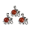 Natural Red Jasper Pendants G-I374-A-P22-1