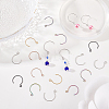 50Pcs 5 Colors 316 Surgical Stainless Steel Earring Hooks STAS-DC0011-05-4