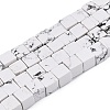 Natural Howlite Beads Strands G-T139-8x8-02A-4