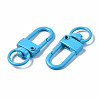 Spray Painted Eco-Friendly Alloy Swivel Snap Hooks Clasps PALLOY-T080-02Q-NR-3